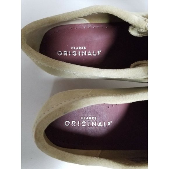 Clarks Charles F. Stead Wallabee Moccasin Maple Suede Tan Mens 7 39.5 main image 4